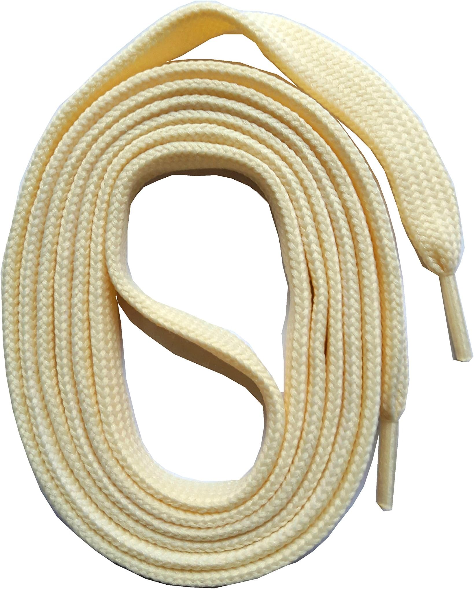 SNORS - Shoelaces - FLAT LACES, ca. 7mm, CREAM - Replacement shoelaces strings
