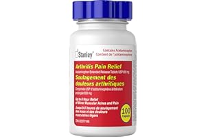 Stanley Pharmaceuticals Arthritis Pain Relief Tablets USP 650 Mg 100 count(packaging might vary)