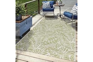 Keen Home Design Terrace Outdoor Area Rug - 12x15 Washable Indoor/Outdoor Rug for Patio, Kitchen, Balcony, Beach, Garden, Deck and Porch, Size: 12'x15'