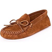Amazon.com | Minnetonka Women's Moosehide Classic Slip-On,Natural