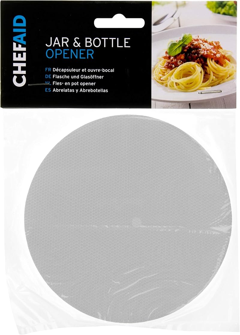 Chef Aid Rubber Jar Grip - Colour May Vary - Lightweight Durable