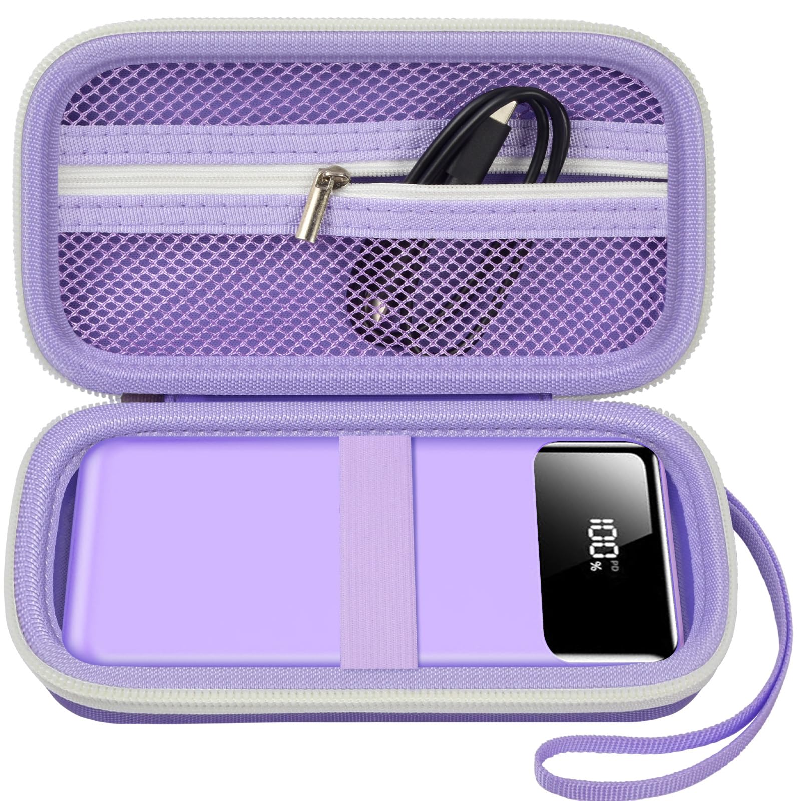 ANKHOH Portable Bank Charger Case for Charmast for VRURC for OHOVIV for SABANI for YILANS for CFIAI for LOVELEDI for RGVOTA for Miday for RONEGN for POIYTL for IAPOS Fast Charging Battery(Purple)