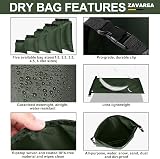 ZAVAREA Waterproof Dry Bag Set 5Pcs 1.5L 2.5L 3.5L 4.5L 6L Kayak view 2