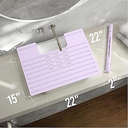 Maplefield Silicone Bathroom Sink Cover for Extra