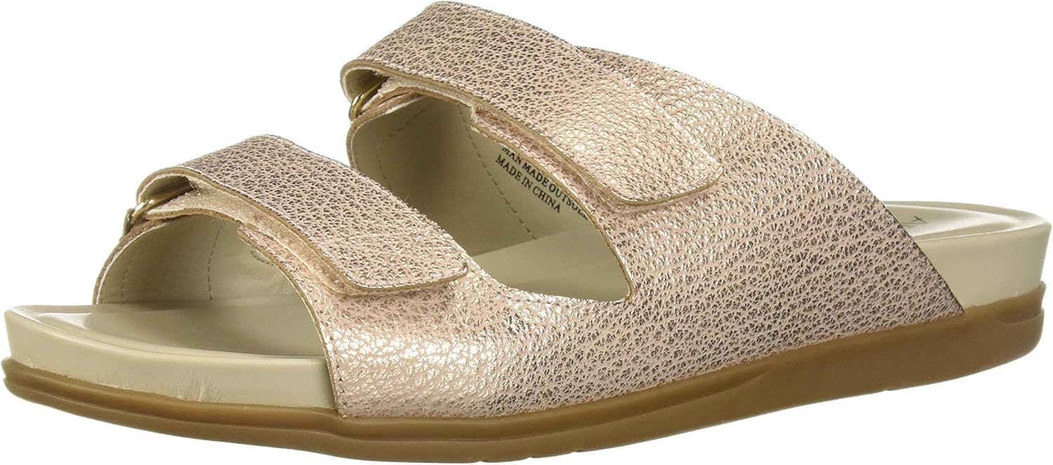 foam double buckle sandals