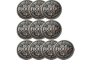 Old School Attitude Commemorative Coin, Old F*Ckers Club – Lifetime Member Coin, Funny Vintage Skull Challenge Token, Prank G