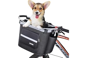 COFIT Detachable Bike Basket, Multi-Purpose Bicycle Handlebar Basket for Pet, Shopping, Commuter, Camping and Outdoor