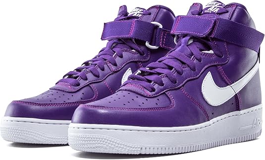 white purple air force ones