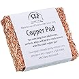 Redecker Copper Thread Mini Scrubber, 2 x 1-5/8 inches, Non-Abrasive Scouring Pad, Scrubber for Cleaning Small Areas, Surfaces, Edges, and Hard to Reach Corners, Made in Netherlands