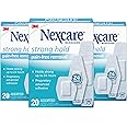 Nexcare Strong Hold Bandages, Assorted, 20 Bandages Per Box (3 Boxes), 20 Count (Pack of 3)