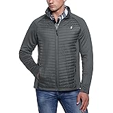 Little Donkey Andy Men's Insulated Hybrid Jacket, Quilted Fleece Lined Running Hiking Jacket