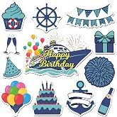 LEIFIDE 12 Pcs Cruise Door Decorations Magnetic Ocean Car Magnets | Cruise Door Magnet Decorations, Fridge Decor for Carnival Refrigerator, Cruise Magnets for Cruise Ship