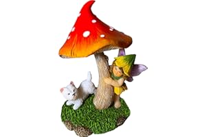 Mood Lab Fairy Garden - Miniature Figurines & Accessories - Hide and Seek Statue Kit - Outdoor or House Decor