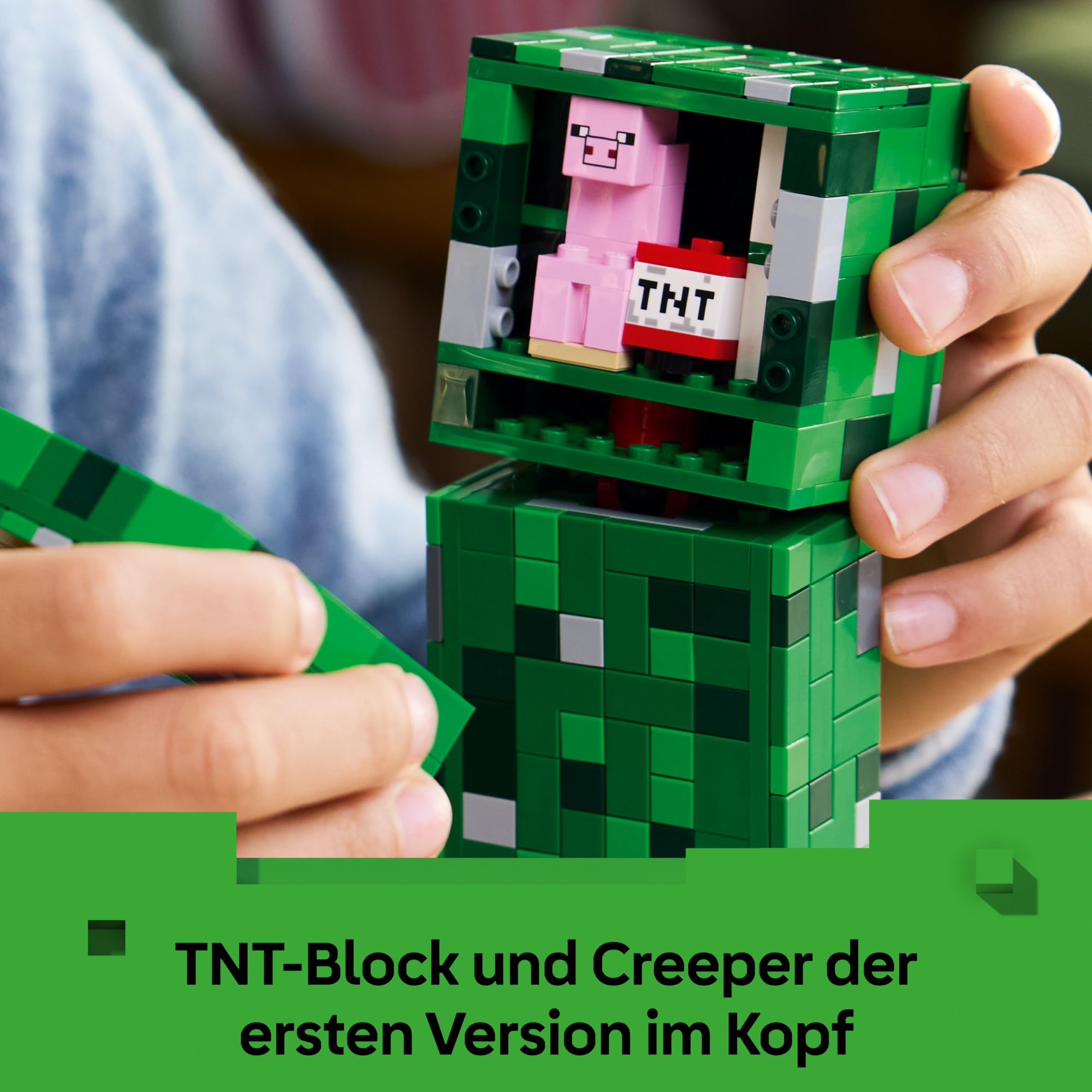 LEGO Minecraft Der Creeper - Gamer Spielzeug -Bewegliche Actionfigur - Interaktives Spielset mit TNT-Element - Kinder DIY Deko - Gaming Geschenk für Jungen, Mädchen & Teenager ab 10 Jahren - 21276 5