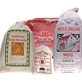 Premium Country Ham, 12oz, Buttermilk Biscuit Mix, Stone Ground Grits 2 lbs and Red Eye Gravy (White Grits)