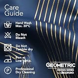 Deconovo Blackout Curtains Navy Blue 52x84 Inch Gold Wave 2 Panels view 6