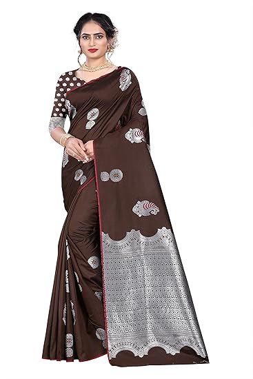 Shiv Textiles Silk Saree with Blouse Piece