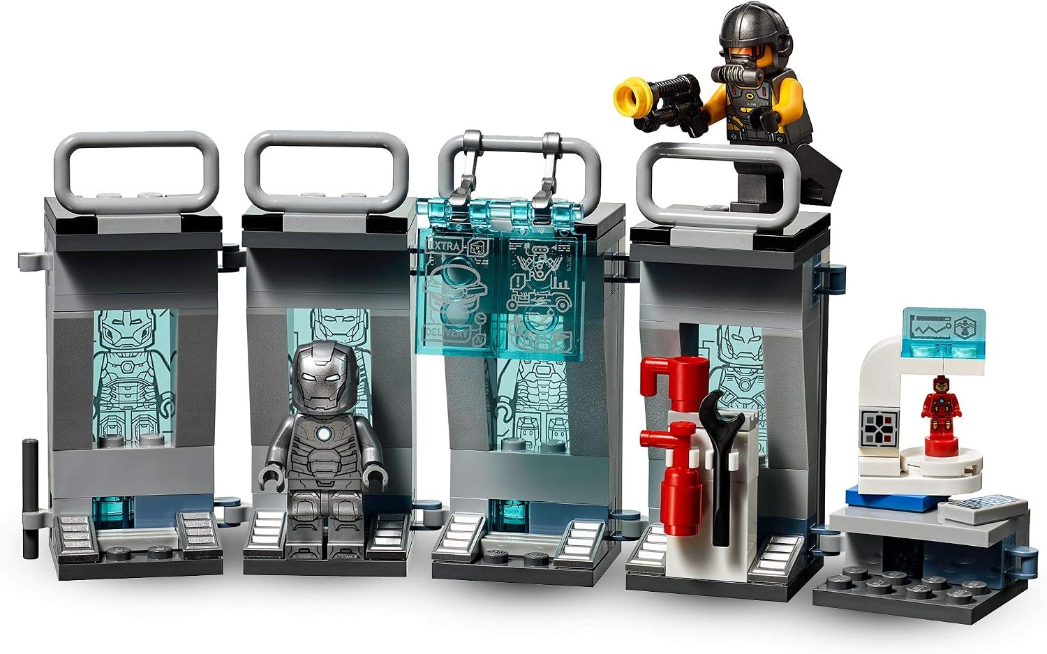 LEGO 76167 Super Heroes Iron Man Armoury, Multicolor, standard size - Image 5