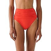 Kate Spade New York Womens Shirred High Waist Bottom