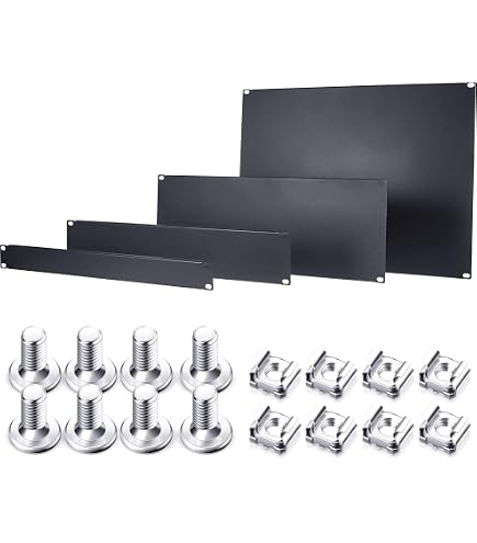 Server Rack Rear Extension Cover Server Rack Spacer 2U Blank Rack Panels - 2 Pack Server Rack Covers For ...