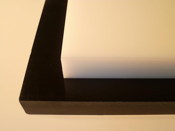 B&T Metall Kunststoffplatten PA6 Natur Platten 5,0 mm stark Polyamid im Zuschnitt Größe 40 x 40 cm (400 x 400 mm)