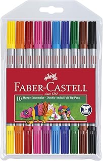 Faber-Castell 151110 - Doppelfasermaler, 10er Etui, 1 Stück
