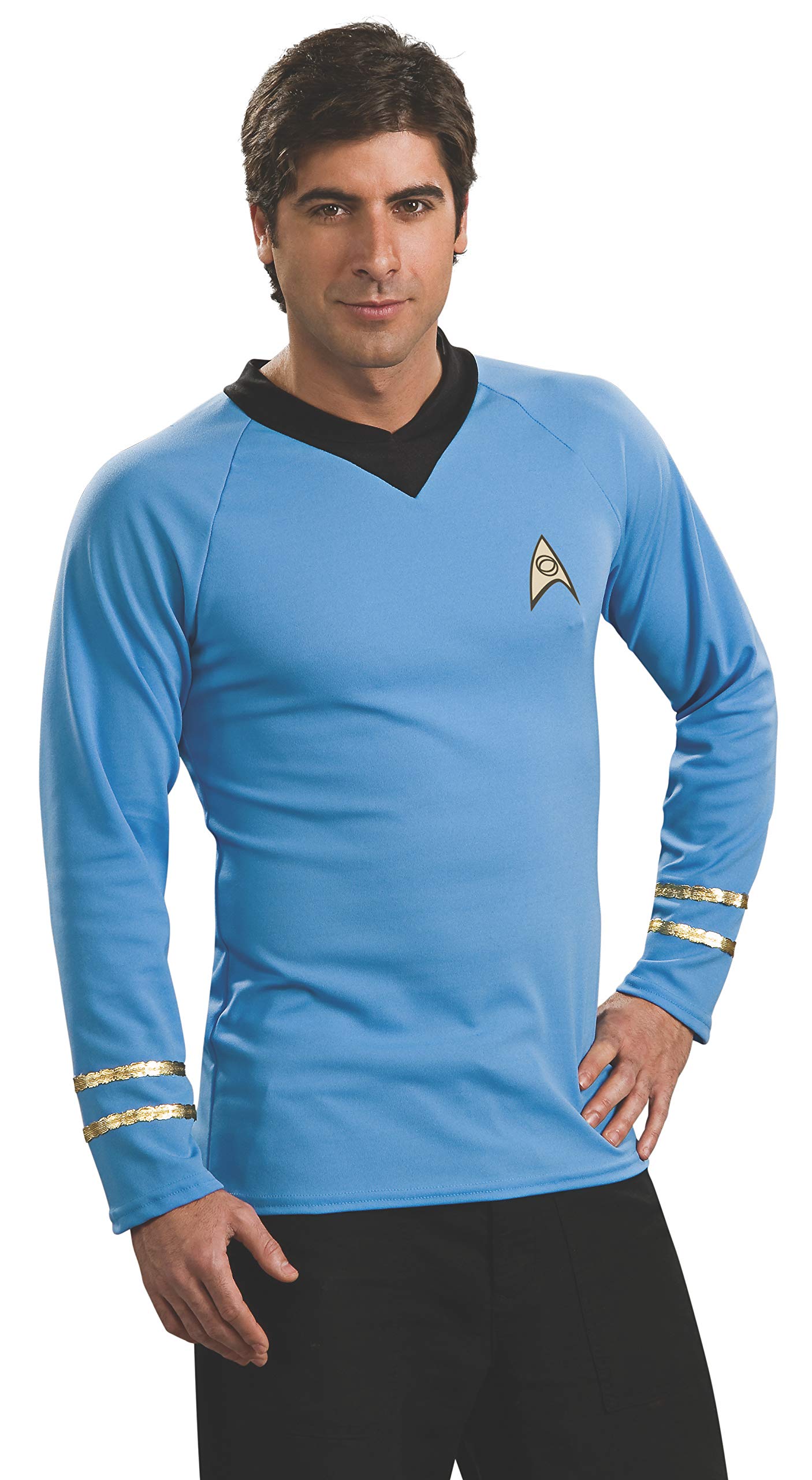 Rubie's Star Trek Classic Deluxe Blue Shirt Fancy Dress (XL)