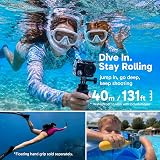 AKASO V50 X Action Camera Selfie Stick Bundle 4K Underwater 2 Batteries view 4