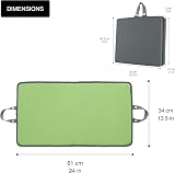 Deerstone Memory Foam Kneeling Pad - Extra Large Thick Cushioned Mat, Waterproof view 2