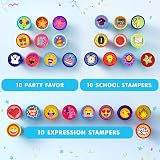 JOYIN 50 Assorted Self-Ink Stamps Kids Zoo Holiday Party Favors School Prizes view 3
