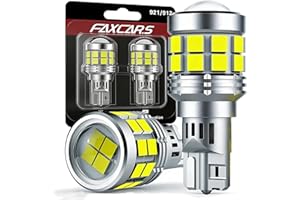 FAXCARS 921 W16W LED Backup Reverse Light Bulbs for Chevrolet Silverado 2500 3500 HD 2015-2021 2022 2023 2024 2025 2026, 6500