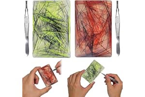 2-Pack Picking Fidget Toy for Adults, Silicone Picky Pad with Tweezers - Quiet Stress Relief & Focus Tool for Anxiety, ADHD, 