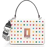 KARL LAGERFELD Women's Simone Studded Satchel Crossbody