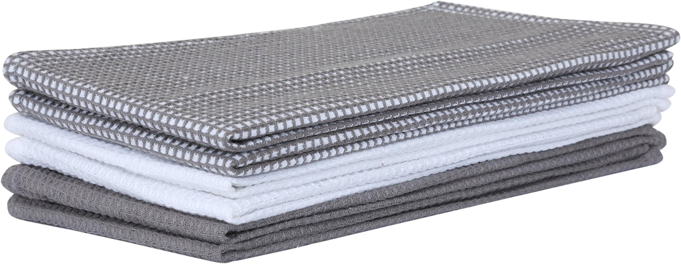 Bumble Cotton Kitchen Dish Towels, 6 pack, 14 X 25 Inch Waffle Weave 100% Cotton Black Friday offer