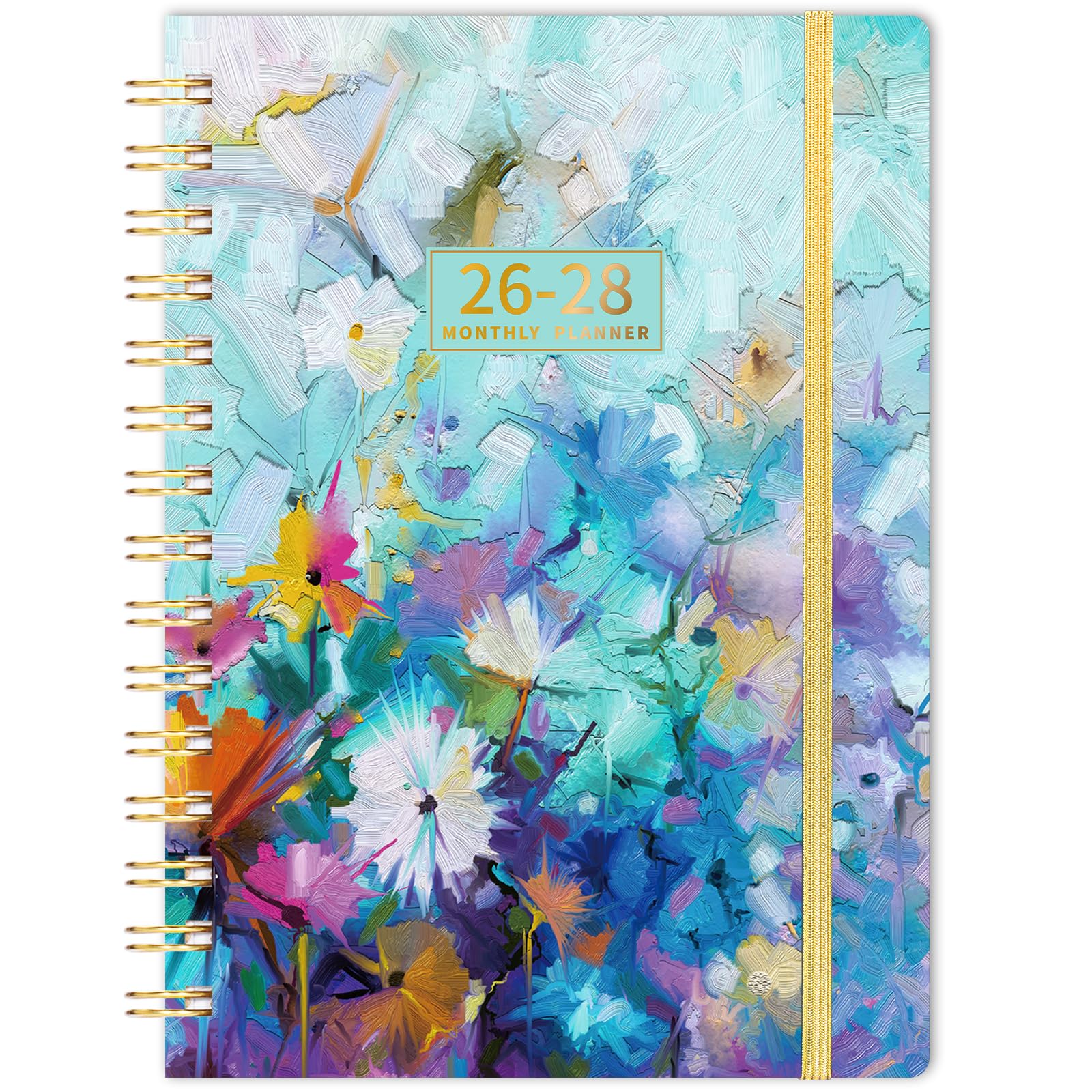 Photo 1 of 2026-2028 Monthly Planner/Calendar - 3 Year Monthly Planner 2026-2028, January 2026 - December 2028, 6.3" x 8.4", 36-Month Calendar with Tabs, 29 Notes Pages, Hardcover, Inner Pocket - Oil Painting