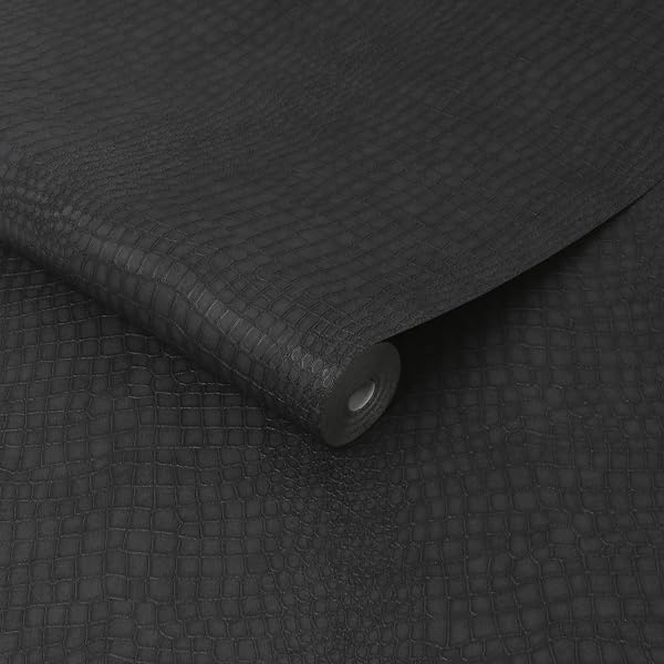 GRAHAM & BROWN 32-659 SUPERFRESCO EASY CHARCOAL BLACK WALLPAPER (PASTE THE WALL PRODUCT)