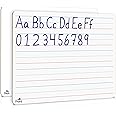 Scribbledo Double Sided Whiteboard Lined Dry Erase Board for Kids Ruled Writing Board Handwriting Practice Small White 9x12 Dry Erase Board with Lines Education Teacher Supplies