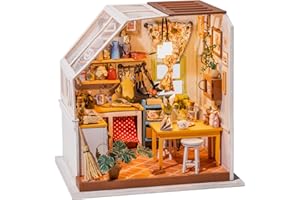 RoWood Miniature House Kit, DIY Dollhouse Kit Crafts for Adults, 1:24 Scale Model House Kit for Adults to Build, Best Gift for Her - Jason's Kitchen