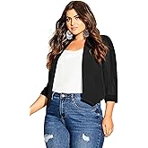 City Chic Women's Plus Size Cropped Blazer Jacket