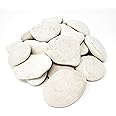 Landscaping Stones (White) - Landscaping Rocks for Garden and Landscape Design - 4 Pounds (About 20 to 22 Rocks)