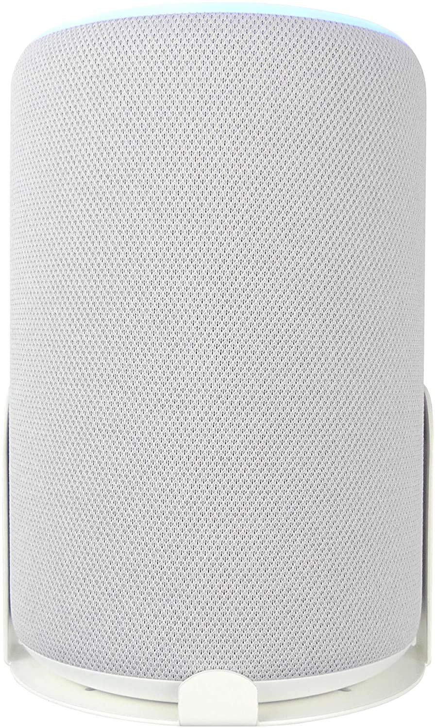Q-View Alexa Wall Mount Holder For Echo 3rd Generation & Echo Plus (2nd Gen) - Install Your Amazon Alexa Holder/Bracket/Stand/To Free Up Space in Your Home - Made In UK - White