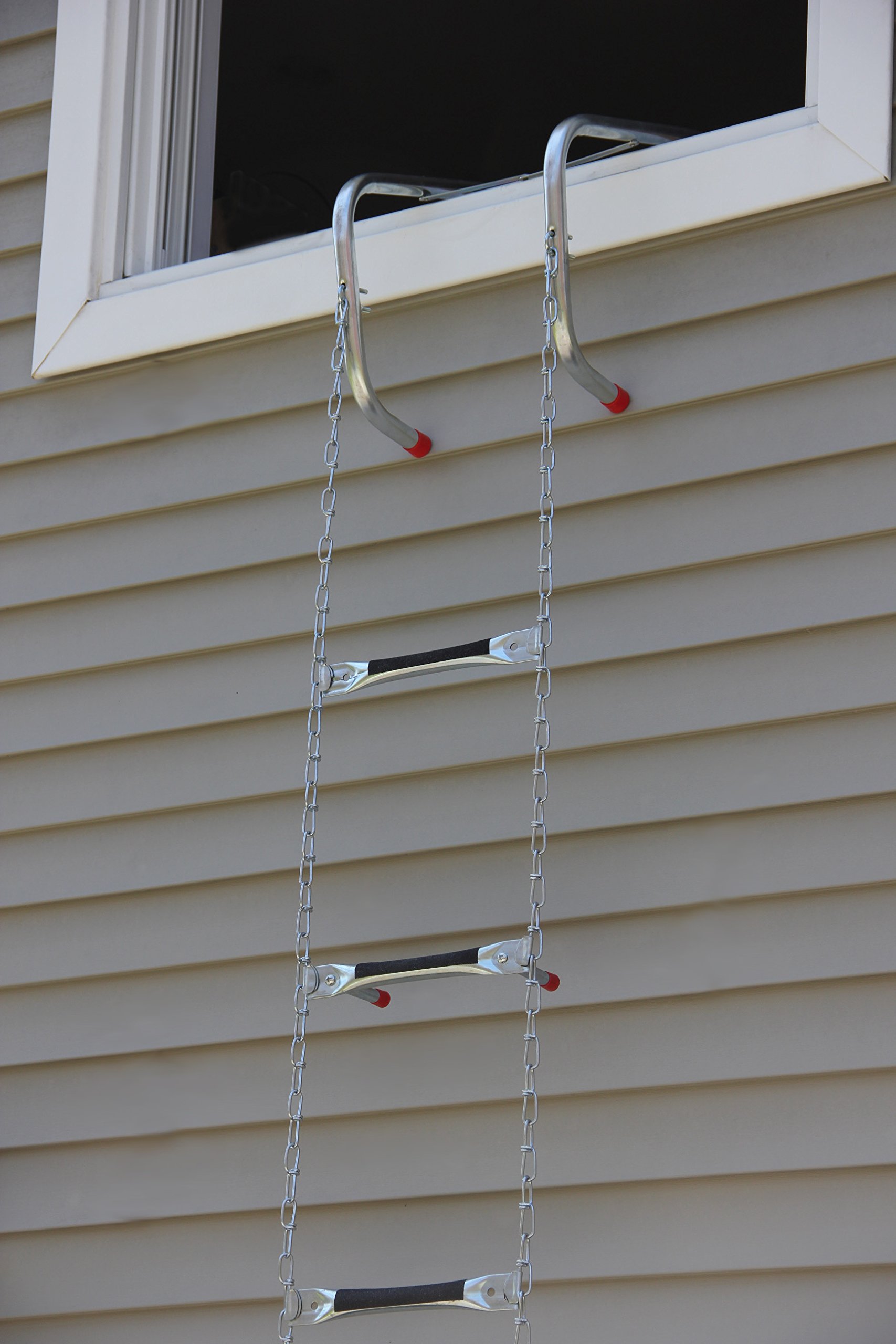 SafEscape 2 Story 15' Portable Escape Ladder Fits up to 14" Thick