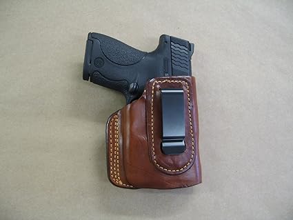 Amazon Com Taurus 709 740 Slim With Laser Iwb Molded Leather Waistband Concealed Carry Holster Ccw Tan Rh Sports Outdoors