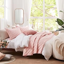 SunStyle Home Quilt Set King Pink Lightweight