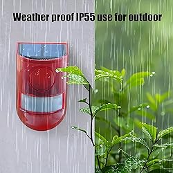 Solar Sound & Light Alarm Motion Sensor 110