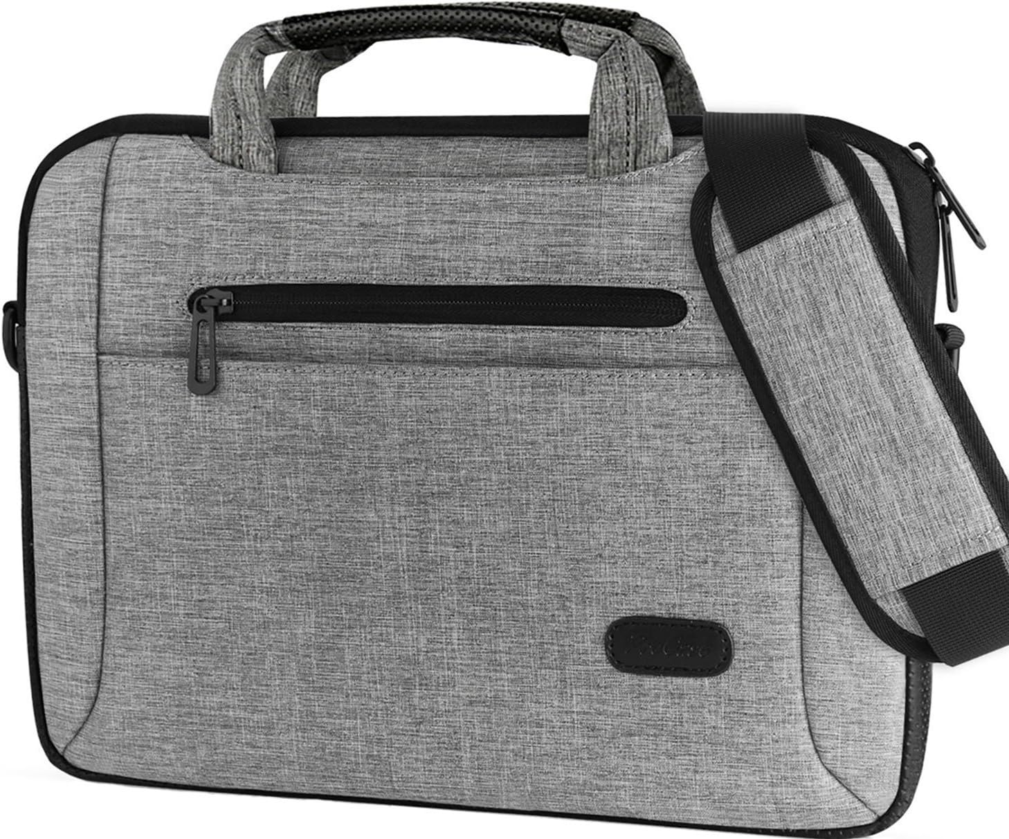 ProCase 14-15.6 Inch Laptop Bag Messenger Shoulder Bag Briefcase Sleeve Case for MacBook Pro 16 inch 2019/ Macbook Pro 15", 14 15 15.6 Inch Laptop Ultrabook Notebook MacBook Chromebook -Grey