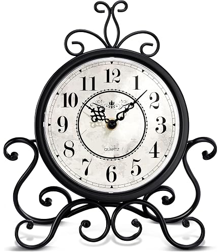 Amazon.com: HZDHCLH Vintage Table Clocks for Living Room Bedroom