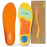 Freeior Arch Support Insoles for Running, Hiking, Plantar Fasciitis, Flat Feet, Cushioned Breathable Shoe Inserts to Help Prevent Injuries, Pain Relief, Enhance Performance M 7.5-9 W 8.5-10 M