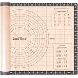 Silicone Pastry Baking Mat Non Stick-Large Rolling Dough with Measurements-Non Slip Pizza,Fondant,Pie,Cake Baking Mat…