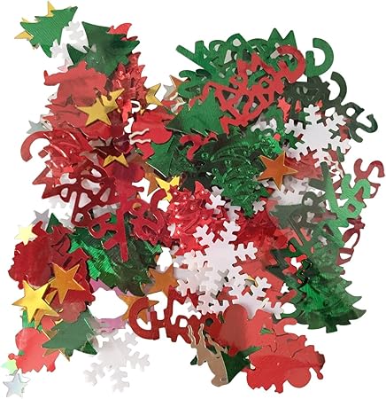 Immagini Di Natale Stelle.Yeahibaby Confetti Natale Decorazioni Natale Tavola Forma Babbo Natale Stelle Albero Di Natale Renna Amazon It Casa E Cucina
